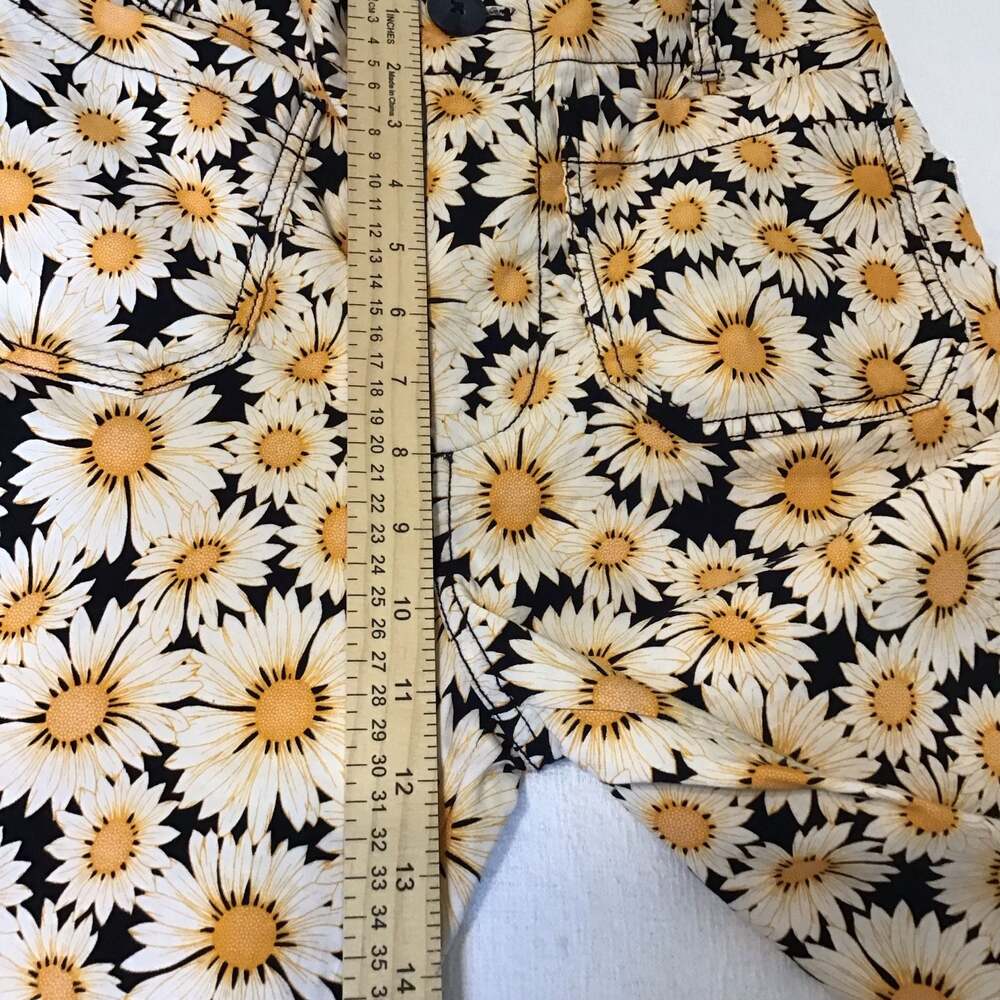 Anthropologie Maeve Colette Daisy Print Linen Blend Pants Size 25 - Picture 9 of 12